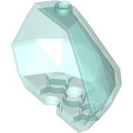 Rock, Crystal 5 × 2 1/2 × 2 1/3 in Transparent-Hellblau