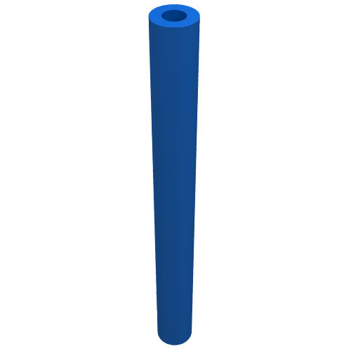 Hose Rigid 3mm D. 4L / 3.2cm Blue