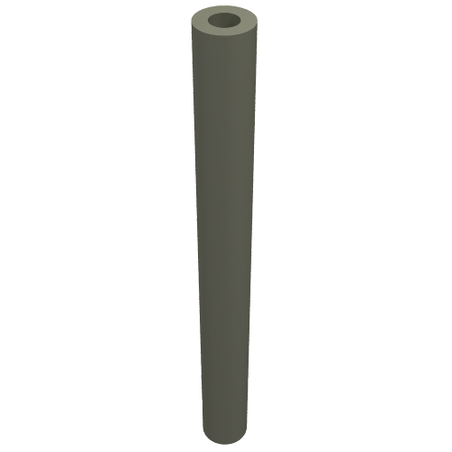 Hose Rigid 3mm D. 4L / 3.2cm Dark Gray