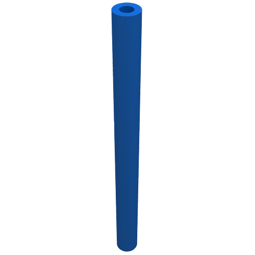 Hose Rigid 3mm D. 5L / 4.0cm Blue