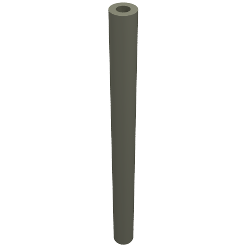 Hose Rigid 3mm D. 5L / 4.0cm Dark Gray