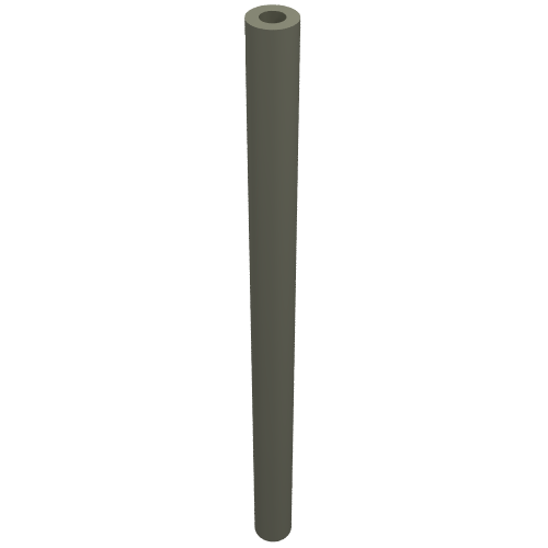 Hose Rigid 3mm D. 6L / 4.8cm Dunkelgrau