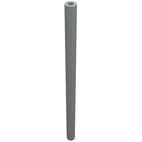 Hose Rigid 3mm D. 7L / 5.6cm Hellgrau