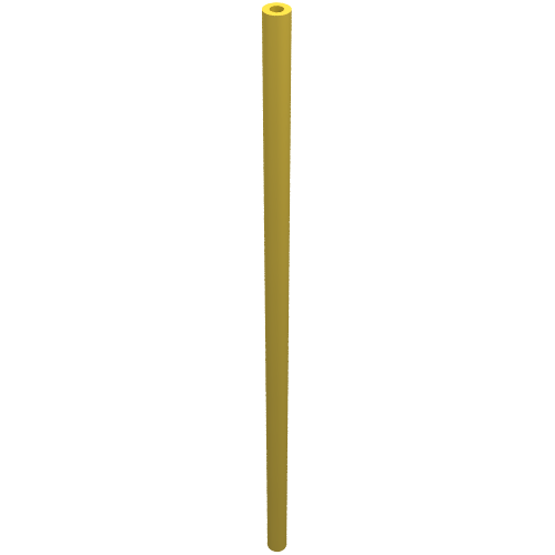 Hose Rigid 3mm D. 12L / 9.6cm Yellow