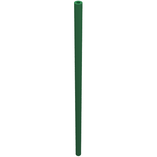 Hose Rigid 3mm D. 12L / 9.6cm Green