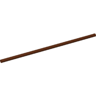 Hose Rigid 3mm D. 14L / 11.2cm Rotbraun