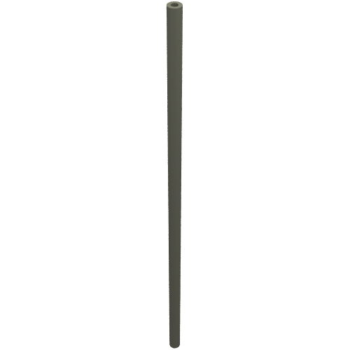 Hose Rigid 3mm D. 14L / 11.2cm Dunkelgrau