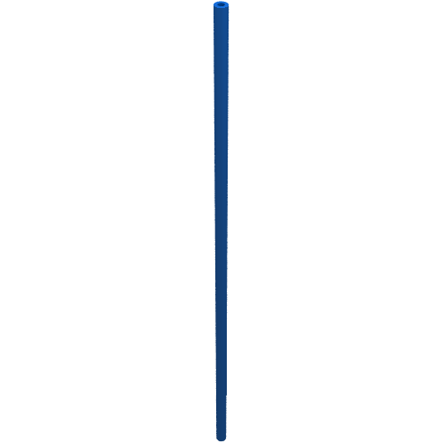 Hose Rigid 3mm D. 19L / 15.2cm Blau