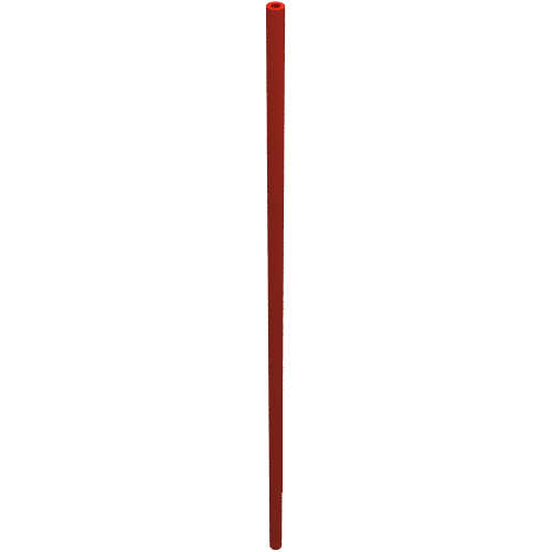 Hose Rigid 3mm D. 19L / 15.2cm Rot