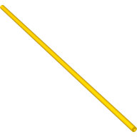 Hose Rigid 3mm D. 23.75L / 19cm Gelb