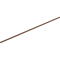 Hose Rigid 3mm D. 28L / 22.4cm Reddish Brown