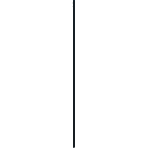 Hose Rigid 3mm D. 34L / 27.2cm in Schwarz