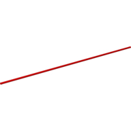 Hose Rigid 3mm D. 38L / 30.4cm in Red