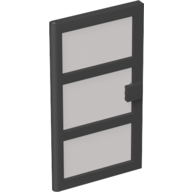 Door 1 × 4 × 6 with 3 Panes with Trans-Brown Glass