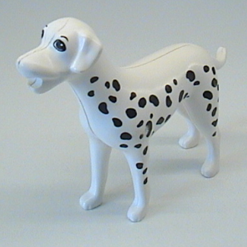 Scala, Animal, Dog Dalmatian with White Ears Weiß
