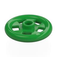 Plate Special Round 1 × 1 Stud with 3 × 3 Ring Around Bright Green