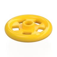 Plate Special Round 1 × 1 Stud with 3 × 3 Ring Around Yellow