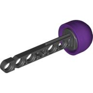 Projectile, Technic Competition Arrow, Beam Shaft with Solid Purple Rubber End Schwarz
