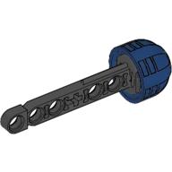 Projectile, Technic Competition Arrow, Beam Shaft with Solid Dark Blue Rubber End Schwarz