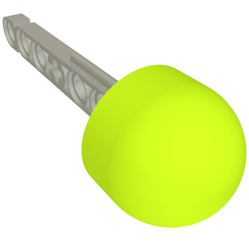 Projectile, Technic Competition Arrow, Beam Shaft with Solid Lime Rubber End Hellblaugrau
