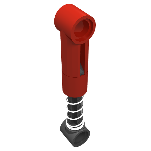 Technic Shock Absorber 6.5L with Soft Spring, Standard Coil [Complete Assembly] Rot