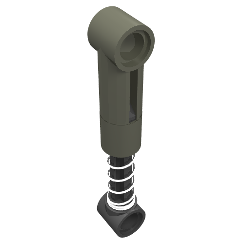 Technic Shock Absorber 6.5L with Soft Spring, Standard Coil [Complete Assembly] Dark Gray