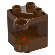 Duplo Hinge 2 × 2 × 2 Reddish Brown