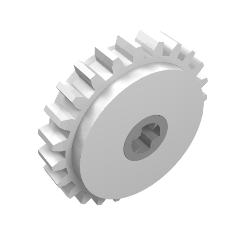 Technic Gear 24 Tooth Clutch with Dark Bluish Gray Center