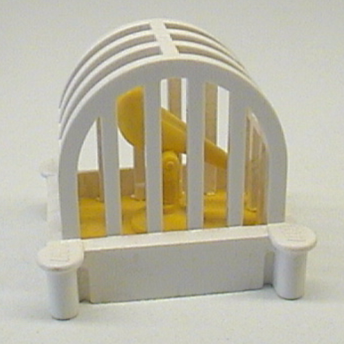 Belville / Fabuland, Animal / Creature Accessory, Birdcage with Yellow Bird White