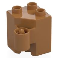 Duplo Scharnier 2 × 2 × 2 Mittelnougat