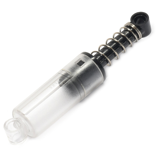 Technic Shock Absorber 10L, Damped, Soft Spring Transparent