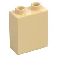Duplo Brick 1 × 2 × 2 with Bottom Tube Tan