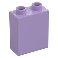 Duplo Stein 1 × 2 × 2 mit unten Rohr Lavendel