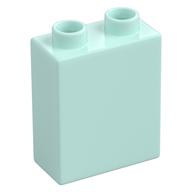 Duplo Brick 1 × 2 × 2 with Bottom Tube Light Aqua