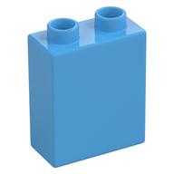 Duplo Brick 1 × 2 × 2 with Bottom Tube Medium Blue