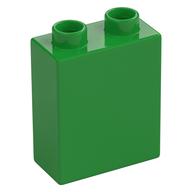 Duplo Brick 1 × 2 × 2 with 'LEGO City 2023 LEGOLAND Discovery Centre' Print Hellgrün