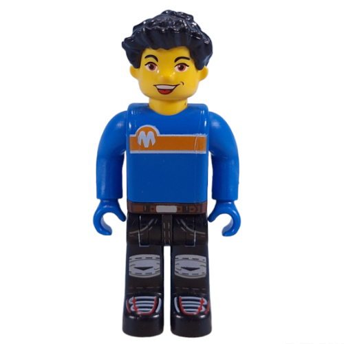 Juniors Midifig, Max, Blue Torso, Black Legs Blau