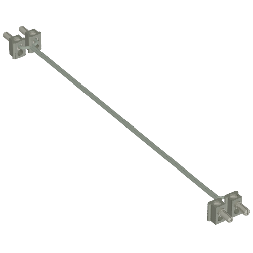 Wire with 1-Prong Connectors, 12V / 4.5V 15L Light Gray