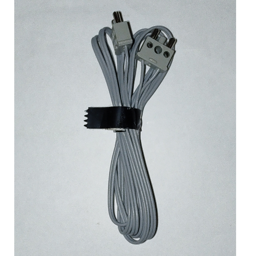 Wire with 2-Prong Connectors, 12V / 4.5V 190L Light Gray