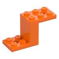 Bracket 5 × 2 × 2 1/3 with Holes, Inside Stud Holder Orange