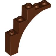 Brick Arch 1 × 5 × 4 [Irregular Bow, Raised Underside Cross Supports]