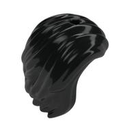 Hair Swept to Right, Hard Plastic Black