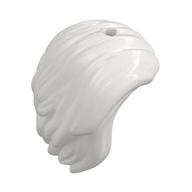 Hair Swept to Right, Hard Plastic White