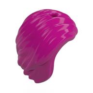 Hair Swept to Right, Hard Plastic Magenta