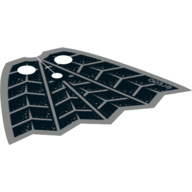 Neckwear Cape with Spider Webs print Black
