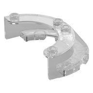 Windscreen 4 × 6 × 1 Round Trans-Clear