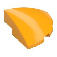 Brick Round Corner, Curved 3 × 3 × 1 Quarter Circle Leuchtendes Hellorange