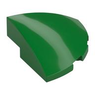 Brick Round Corner, Curved 3 × 3 × 1 Quarter Circle Grün