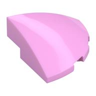 Brick Round Corner, Curved 3 × 3 × 1 Quarter Circle Bright Pink