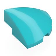 Brick Round Corner, Curved 3 × 3 × 1 Quarter Circle Mittelazur